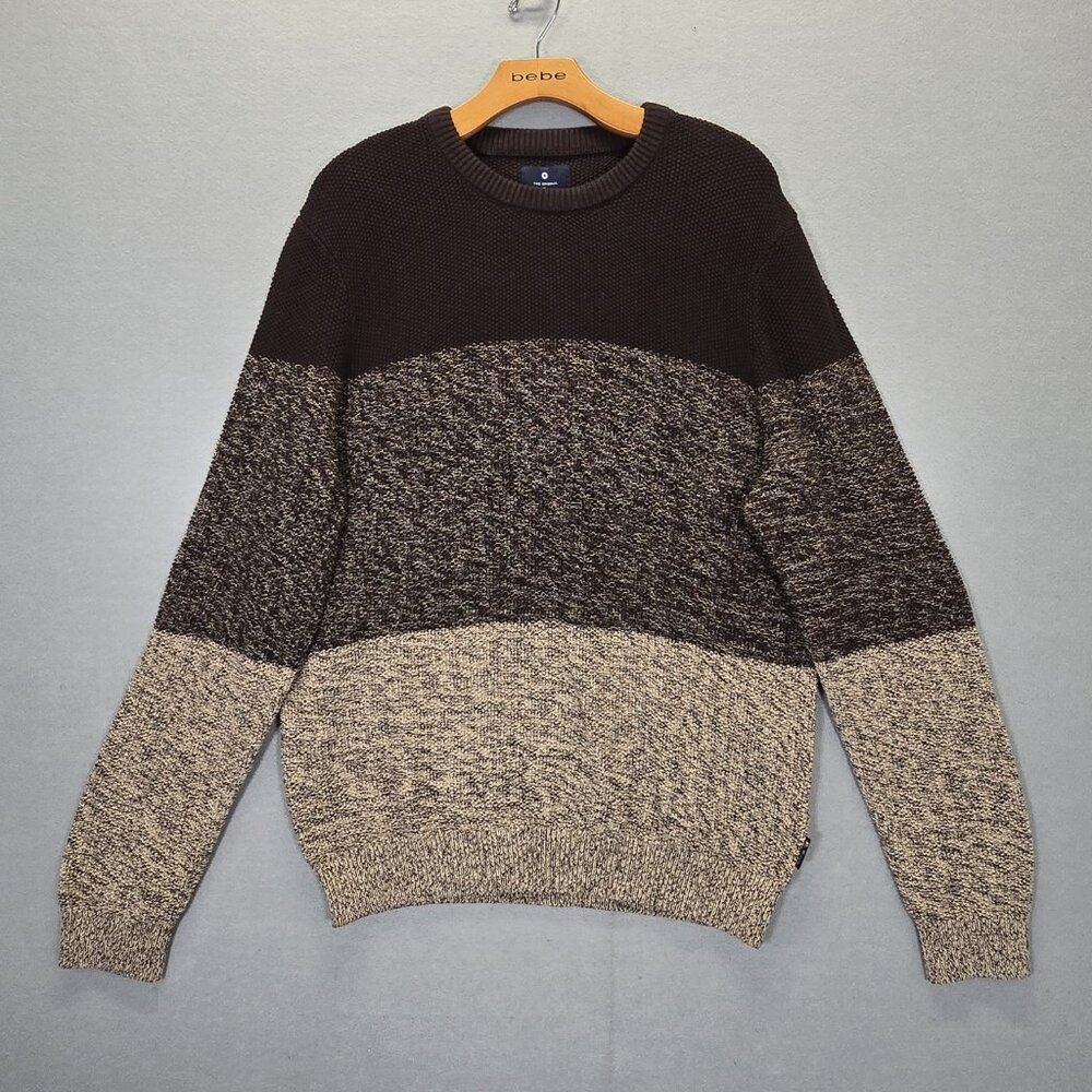 Ben Sherman Men's Sweater Crewneck Coffee House Brown Size Large - Picture 3 of 13